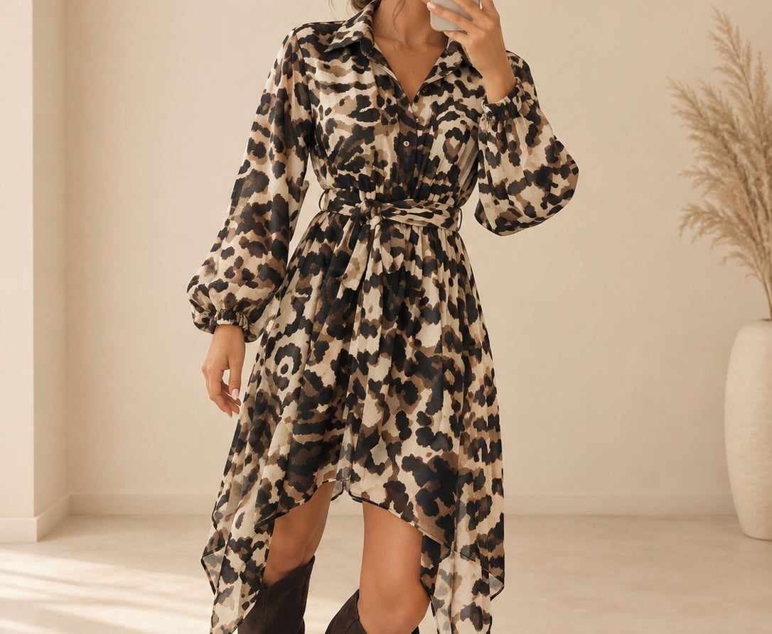 Robe chemise Leopard ( Pré commande )